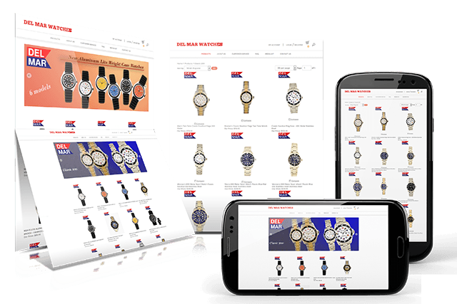 Del Mar Watches eCommerce Web Site